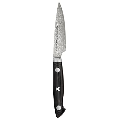 Zwilling 34890-101 Bob Kramer Euro Stainless Steel Paring Knife, 3.9 inches (100 mm), Made in Japan, Damascus Petty Fruit, Multi-Layered Steel, Made in Seki, Gifu Prefecture