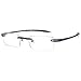 Visualites 1 Grey Matrix 2.50 Power Lightweight Rimless Reading Glasses For Men and Women