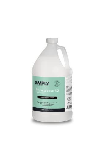 Polysorbate 80 | 100% Pure, Cosmetic Grade Formula | Tween 80 - For use in soaps, bath bombs, skincare, and cosmetics. | Half Gallon