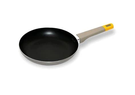 24 cm Non-Stick Fry Pan, Tapper pan, Maggie Pasta Pan, for Baking Eggs, Pancakes, Delicate Fish Bakelite Riveted Handle kadai