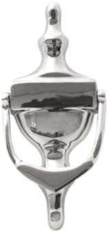 UAP Door Knockers - 6" Victorian Urn Door Knocker for Front Door, Classic Elegant Door Furniture with Universal Fixings Including Self Adhesive (Polished Chrome)