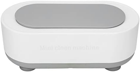 Ultrasonic Jewelry Cleaner Professional High Frequency Vibration One Key Operation Ultrasonic Jewelry Machine for Glasses White