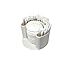 Cotton Swab Bathroom Organizer - Perfect for Qtips and Exfoliating or Cotton Pads - Convenient Access to Qtips, Cotton Swabs, and Exfoliating Pads in Your Bathroom - Clean White Finish