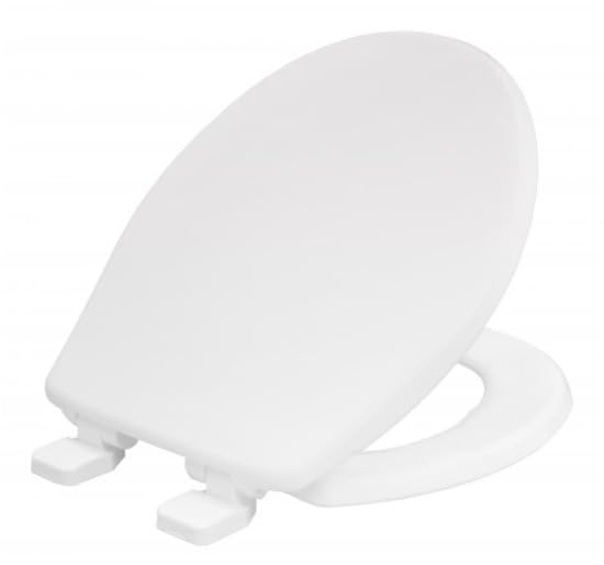 Carrara Matta/Bemis Soft Close Ultra Fix Toilet Seat White for Static Caravan Bathroom