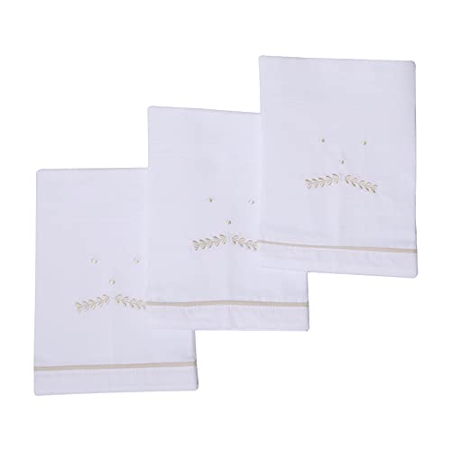 Papi Textil Fralda Bordada Mami Classicos 68Cm X 66Cm Contem 03 Unidades