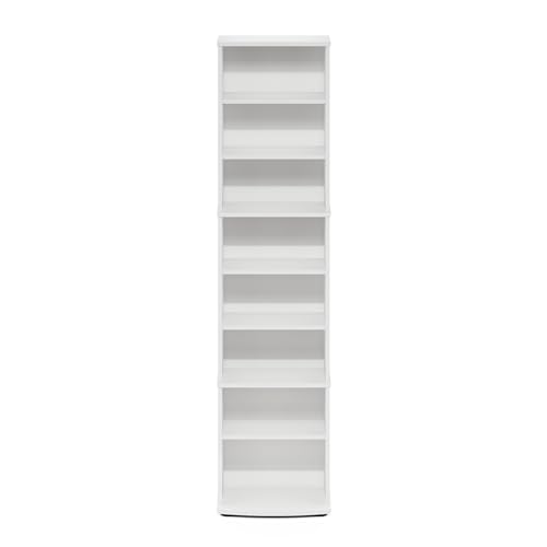 Furinnojayaspacesavingmultimediastoragetowerwhite Urban Country Home Decor Furinno jaya space saving multimedia storage tower white urban country home decor