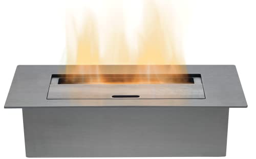 Large Bio Ethanol Burner in Stainless Steel, 3 Litre Capacity