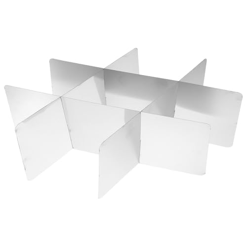 Ollas de acero inoxidable con compartimentos divisor de cocina reforzado 2