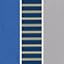Azul Verdadero/Raya de Marina Fina Única/Gris Sólido
