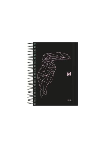 Agendas Oxford Oxford, Agenda 2022 2023 Día Por Página, Tapa Extradura, 11,8 x 16,8cm, Español, Diseño So Chic Loro