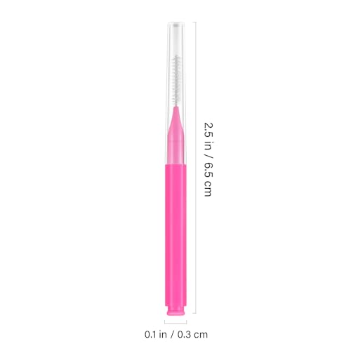 Image of Healeved 100PCS Braces Brushes Interdental Brushes Braces Flossers Braces Brush for Cleaner Toothpick Dental Flossing Head Oral Flosser Dental Picks for Teeth Cleaning(5colors)