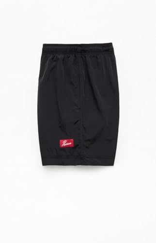 PacSun Men's Black Solid 6.5" Swim Trunks3