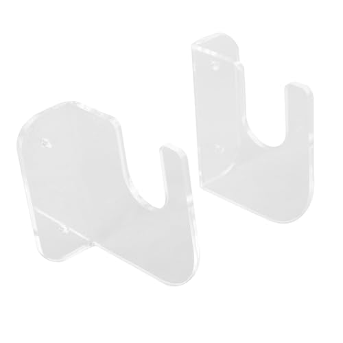 Happyyami Skateboard Display Stand Acrylic Wall Mount Rack 1 Pair Skateboard Hanger for Snowboard Kiteboard Wall-Mounted Storage