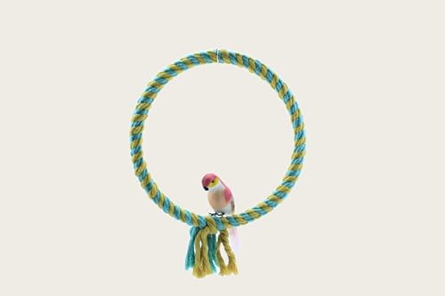 Image of Large Parrot Toys,Bird Rope Swing Colorful Perch Climbing Toy，Bird Cage Chewing Toys Cage Accessories，Parrot Swing Hanging Toy Parakeet Budgie Conures Quaker Parrots Cage Hammock Swing Toy（3pcs