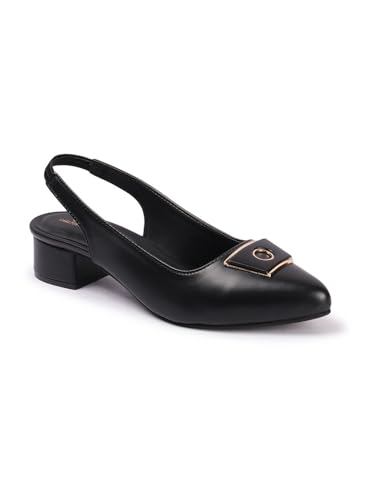 Image of Carlton London Women Stylish Backstrap Sandal for Casual Wear, Party and Formal use with Block Heels