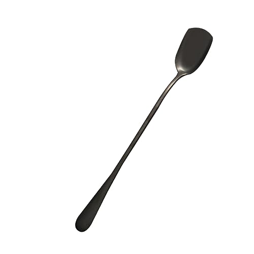 OFFSCH Spoon Ice Cream Ice Beverage Spoons Set of 6 Long Handle Stainless Steel Stirring Spoon