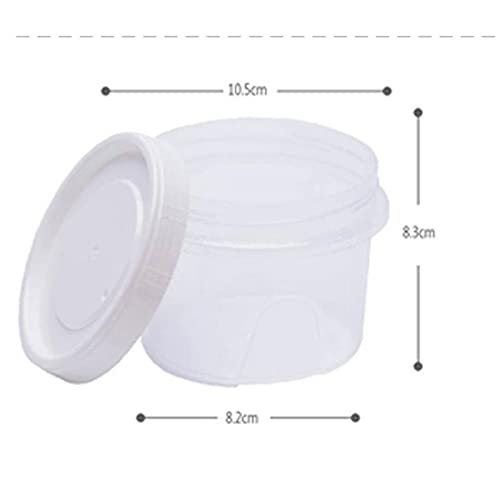 Scatole per Il Pranzo Scatola Rotonda in plastica Trasparente per conservare la freschezza per la Famiglia, può Essere utilizzata Come Scatola per Il Pranzo, Scatola da asporto, EC
