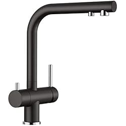 Cocina Blanca Fregadero Negro Blanco x Fregadero de Cocina, Negro