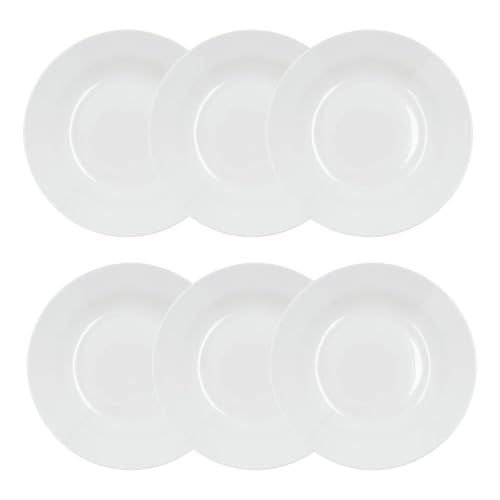 Bidasoa Lis Set mit 6 tiefen Tellern, Porzellan, 22,5 cm,...