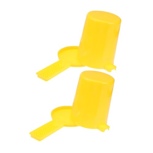 VILLCASE 2 Stück Bienentränke Bienen Wasser Futterstation mit Bienenfreundlichem Tränkebecher Leichter Mobiler Bienenstock Eingang Futterspender zur Einfachen Reinigung und Verbesserten