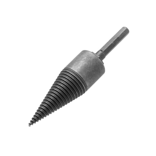 GARIOUANS Broca para Partir Leña con Mango Hexagonal Acero Forjado Resistente Dureza Alta y Diseño Antideslizante para Taladro Eléctrico Herramienta Duradera para Astillar Madera Fácilmente
