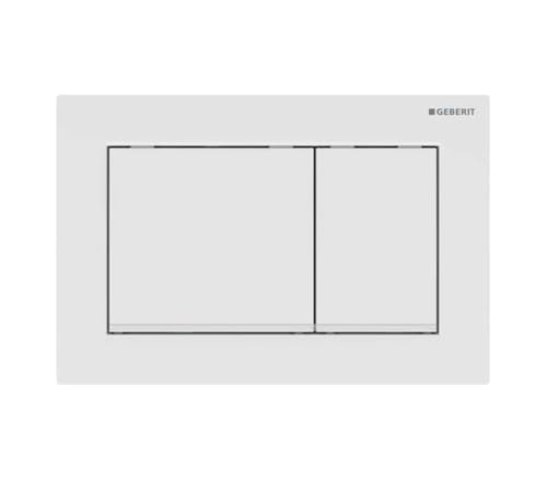 Geberit placa de accionamiento Omega30, para sistema de 2 cisternas, 115.080.11.1, Color: blanco