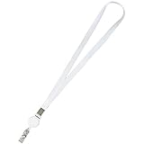 ネックストラップ リール付き ネックピース(ホワイト)