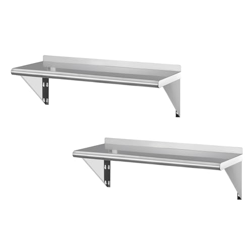 APLSS NSF Stainless Steel Wall Shelf 12 x 36 Inches