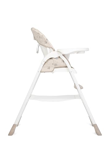 Joie Mimzy Snacker High Chair for Baby-Feeding Chair with A One-Hand Fold, 3-Position Seat Recline & 5-Point Harness System (6 Months to 15 Kg) Cosmo Tan