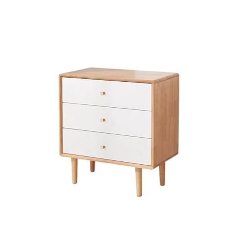 Cómoda de madera con 3 cajones para dormitorio, entrada, habitación de invitados, organizador versátil para ropa y artículos esenciales