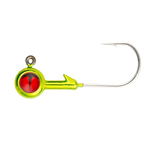 NORTHLAND TACKLE Tungsten JIG / 1.25\" / 1/4 OZ/Metallic Chartreuse