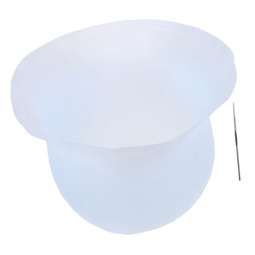 Beavorty Reusable Hair Tipping Cap Soft Silicone Highlighting Hat with Holes Perfect for Home Salon Styling Tools