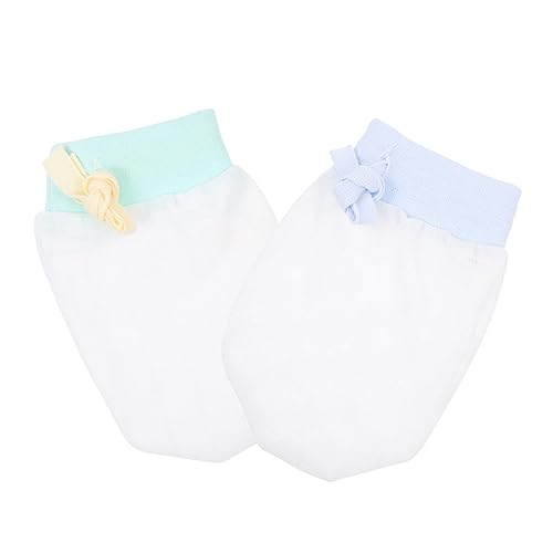 Didiseaon Soft Comfortable Baby Mittens Ice Silk Gloves for Newborns Baby Hand Protectors Face Scratch Prevention Serviceable