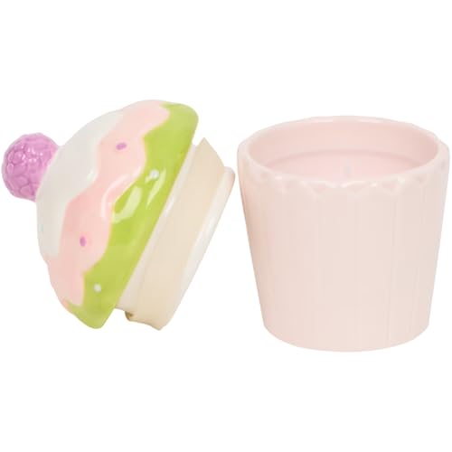 Bougie parfumée cupcake cadeau idéal pot en céramique réutilisable