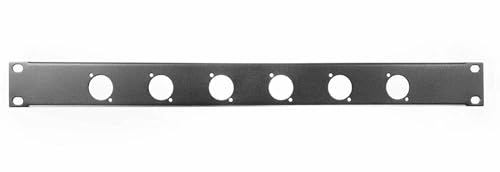 MINHTOANBV Elite Core RP1U-6D Rack Panel with 6 D-Series Punch-Outs, 1U
