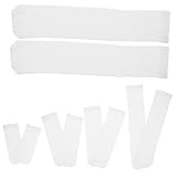 HONMEET Baumwoll Sublimationssocken Weiße Lange Gerade Socken Atmungsaktiv Strapazierfähig DIY Bedruckbare Wärmeübertragung Unisex für Heimbedarf