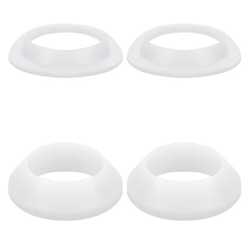 Image of Sink Drain Gasket - Universal Basin Replacement Parts, Thickened Silicone Sealing Ring, Drainage Plug Stopper Tool for Vessel Bathroom Kitchen, 2 Sets