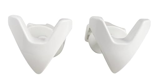 Patères V blanches pour sèche-serviette : l'accessoire pour une salle de bain rangée