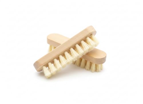 2 Cepillos Cerdas Duras de Madera, Limpieza Eficaz, Cepillo para Suelo y Terraza, Resistentes para Exterior, Grietas y Superficies Difíciles (Pack de 2)