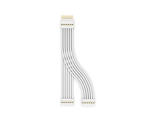Litcessory Splitter for Philips Hue/WiZ Lightstrip (2 Pack, White - STANDARD 6-PIN V3 / WiZ Lightstrip)