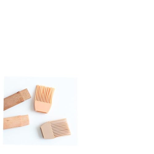 KESYOO 2pcs Silicone Basting Oil Brush with Wooden Handle Versatile Barbecue Brush for Baking and Cooking Food Grade Silicone Bristles Ergonomic Design