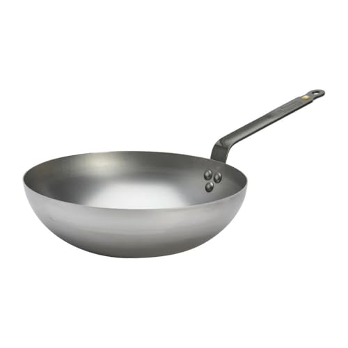 DE BUYER Poêle Wok en fer diamètre 28 cm