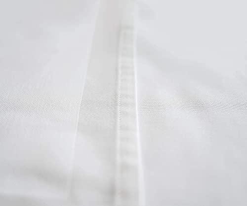 texpot Damask Tablecloth White 130 x 280 cm with Satin Edge Washable at 95 °C 100% Cotton, 130 x 280 cm (Rechteckig) - Image 2