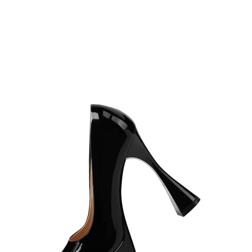 TinaCus Handmade Platform High Heels Women's Pointed Toe Patent Leather Stylish Pumps Shoes3