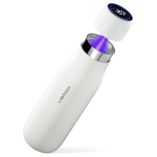 Vsitoo Self Cleaning Water Bottle - 15oz Stainless...