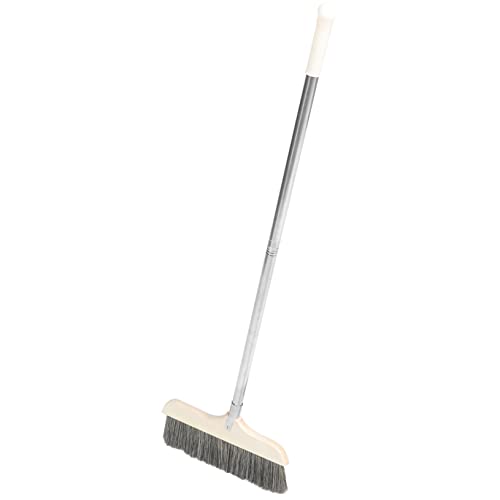 HONMEET Long Handle Telescopic Sweeping Broom with Soft Bristles Lightweight and Durable Floor Brush for Efficient Indoor Cleaning for Home Use and Easy Storage