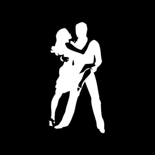 ZCHZCS 7.6 * 15.3 Cm Doble Pasión Doble Para Las Calcomanías De Vinilo De Baile