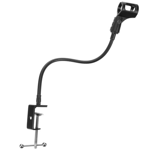 Vaguelly 1 セット マイク スタンド マイク スタンド マイク ホルダー 曲げ可能 電話 ホルダー マイク アーム デスク 電話 ラック