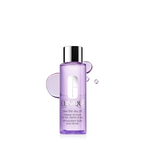 Clinique Take The Day Off Makeup Remover For Lids Lashes & Lips | Sanfter Augen-Make-up Entferner für Augenlider Wimpern und Lippen | ölfrei + nicht reizend 200 ml