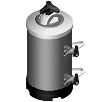 MBH - Descalcificador Profesional 16L con 2 Válvulas para Lavavajillas. Filtro Antical Manual para Cocina Industrial y Hostelería